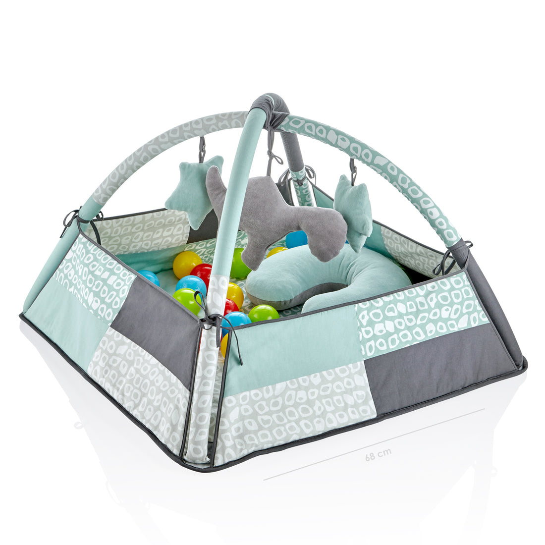 Babyjem Play Mat With Balls - Green