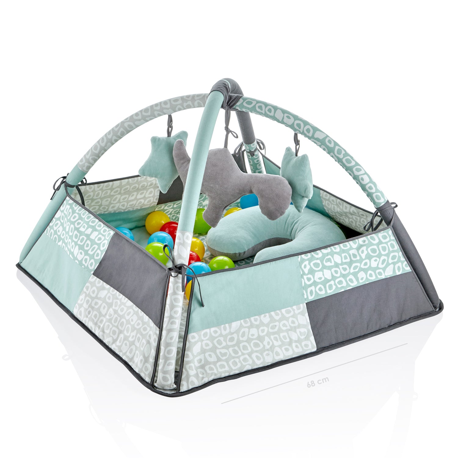 Babyjem Play Mat With Balls - Green