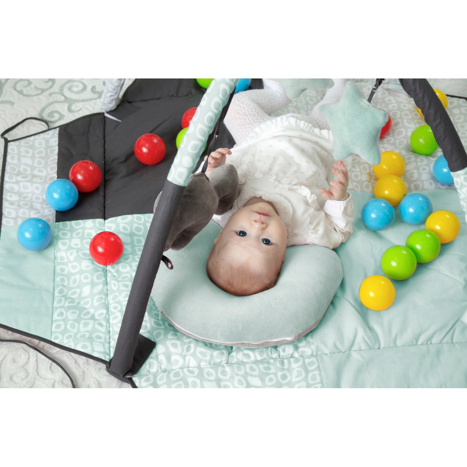 Babyjem Play Mat With Balls - Green