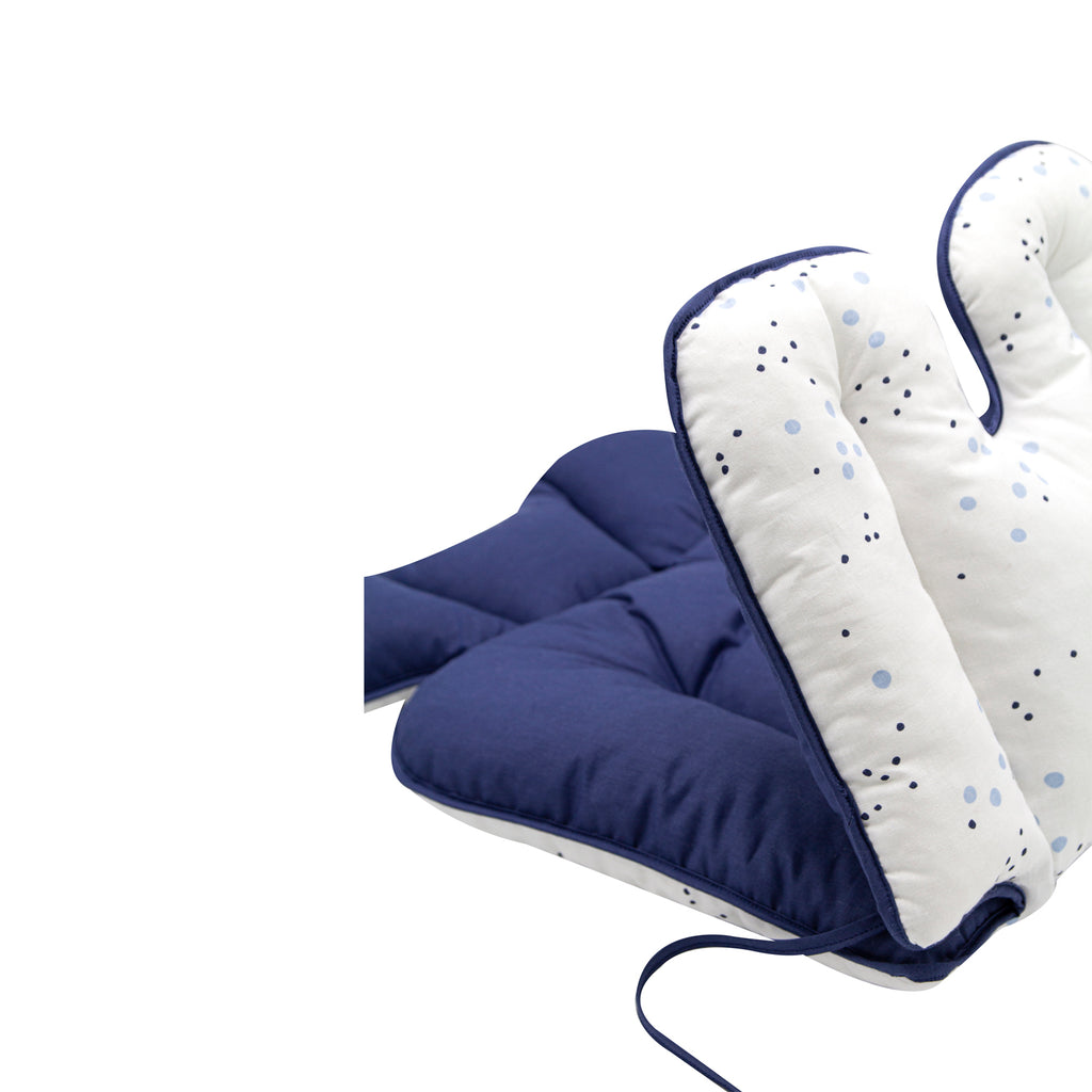 Babyjem Stroller And High Chair Pad - Blue Dots