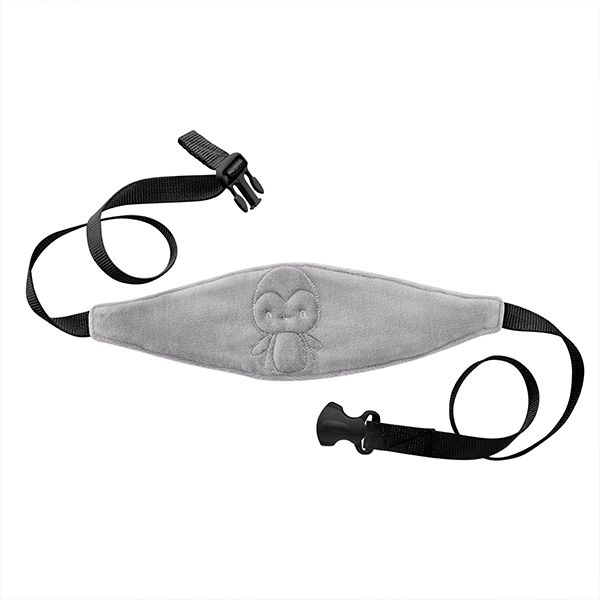 Babyjem Auto Head & Neck Support Strap /Grey / Velvet