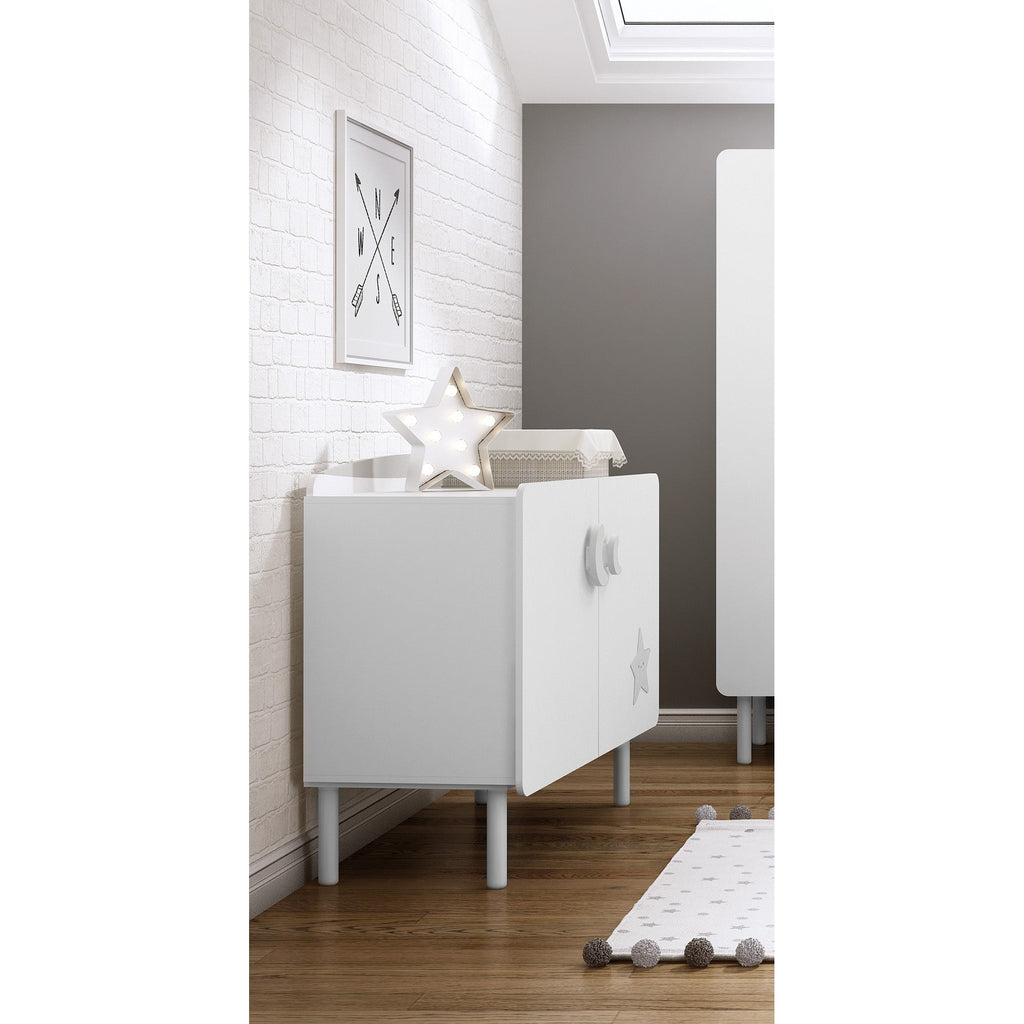 Trama Chest Of Drawers Hada White And Grey