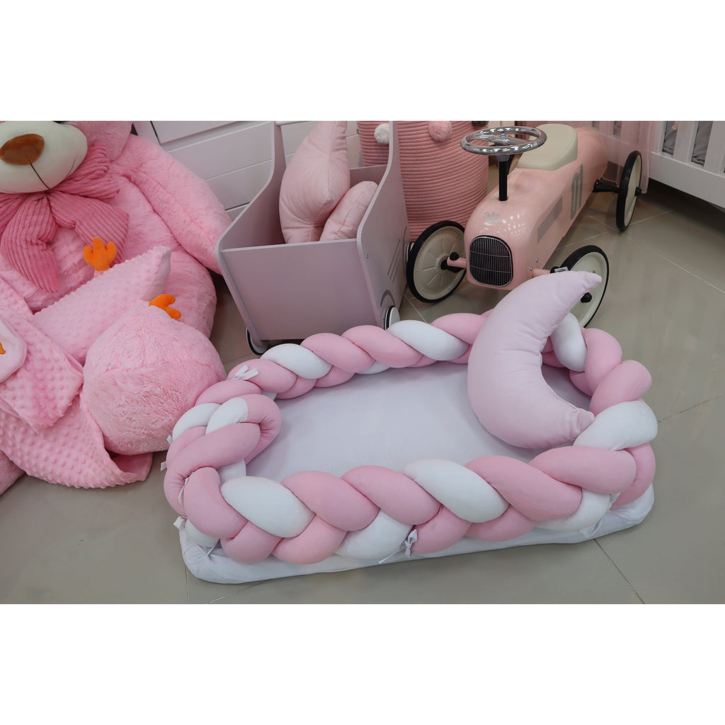 BABY MOON KNOTTED Wrapped Bumper With Mattress