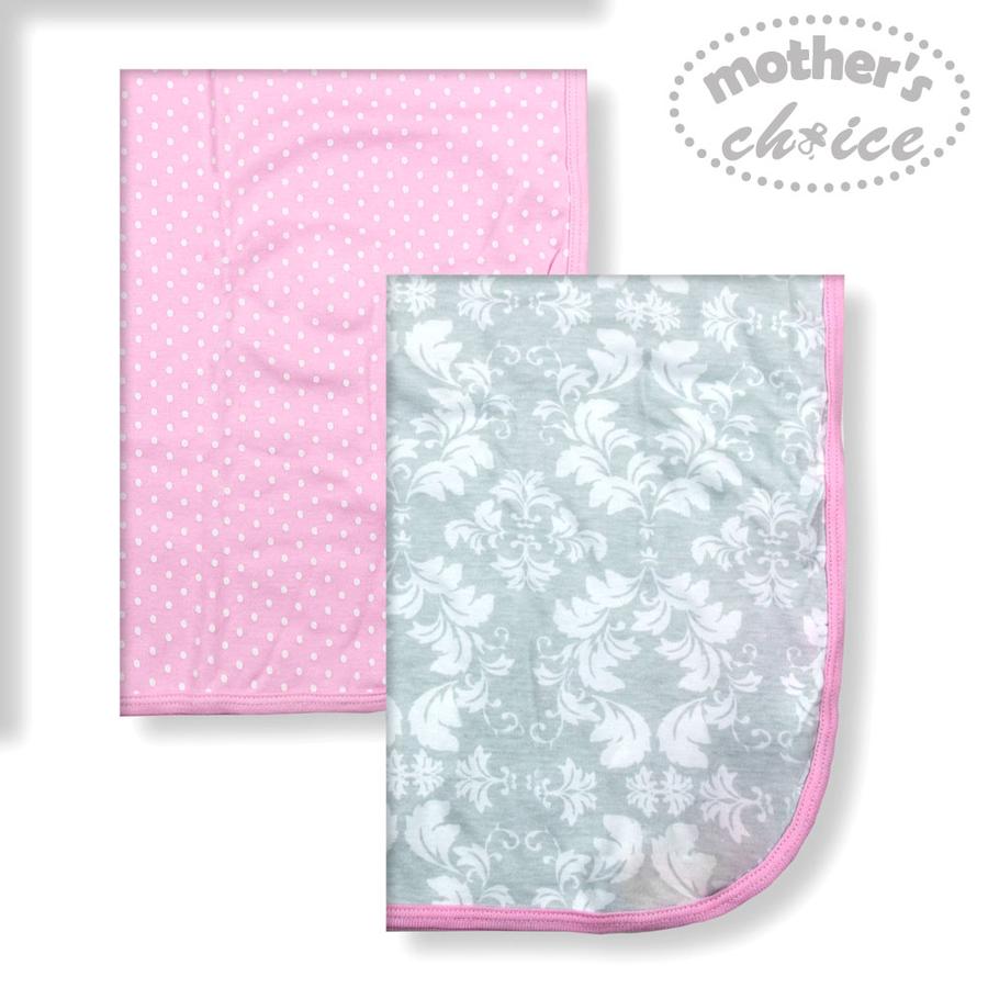 Mother's Choice Baby 2 Pack Interlock Wrap- Pink