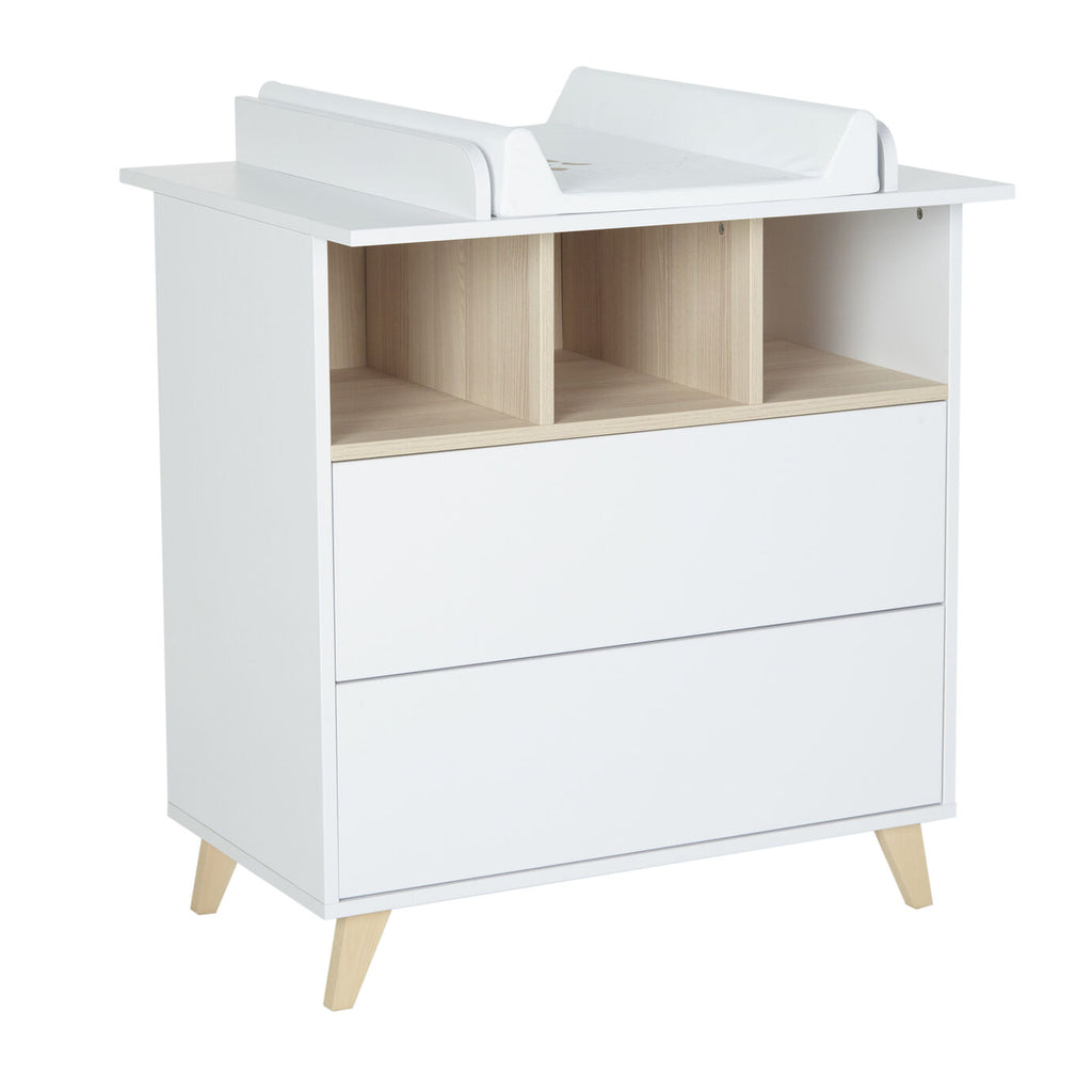 Quax Loft White Chest Of Drawers + Extension