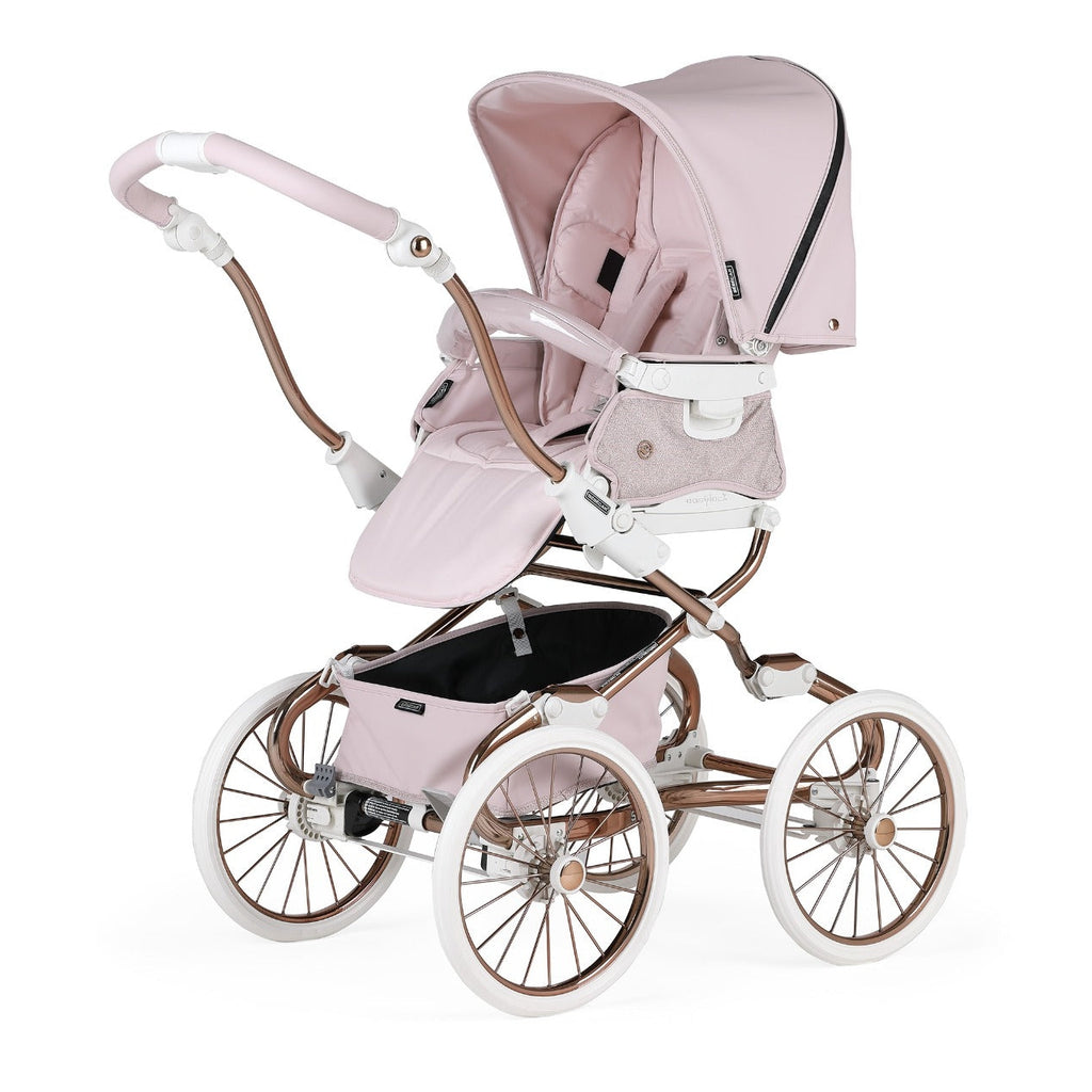 Bebecar PR Stylo Glitter Pink/Gold Chassis Set + Carseat + Bag (LIMITED EDITION)