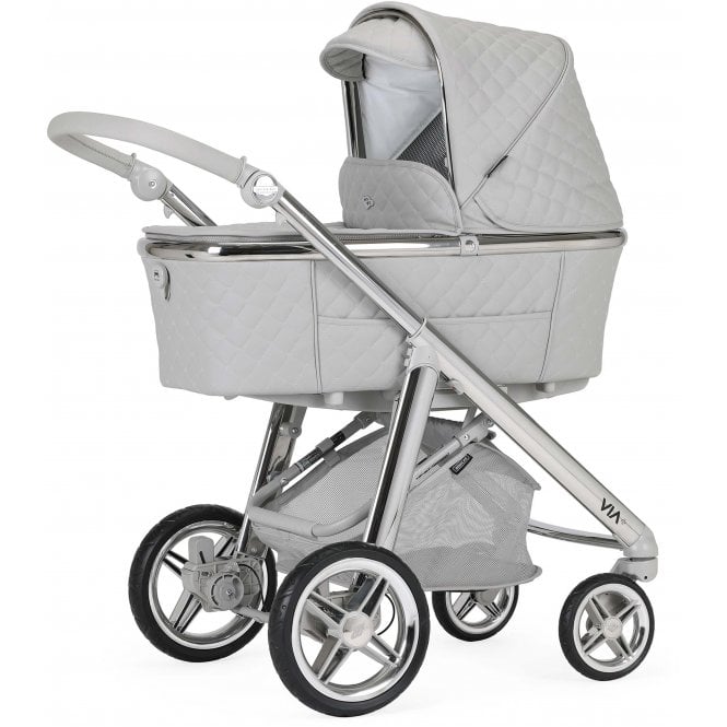 Bebecar Pram Via + Bag + Car Seat - SP 952 (Dusk Grey)