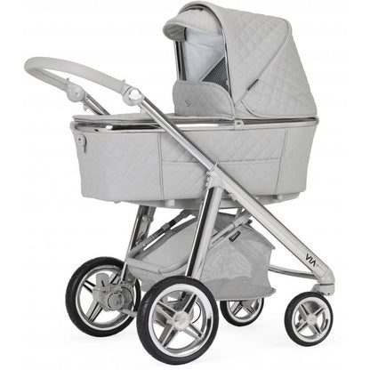 Bebecar Pram Via + Bag + Car Seat - SP 952 (Dusk Grey)