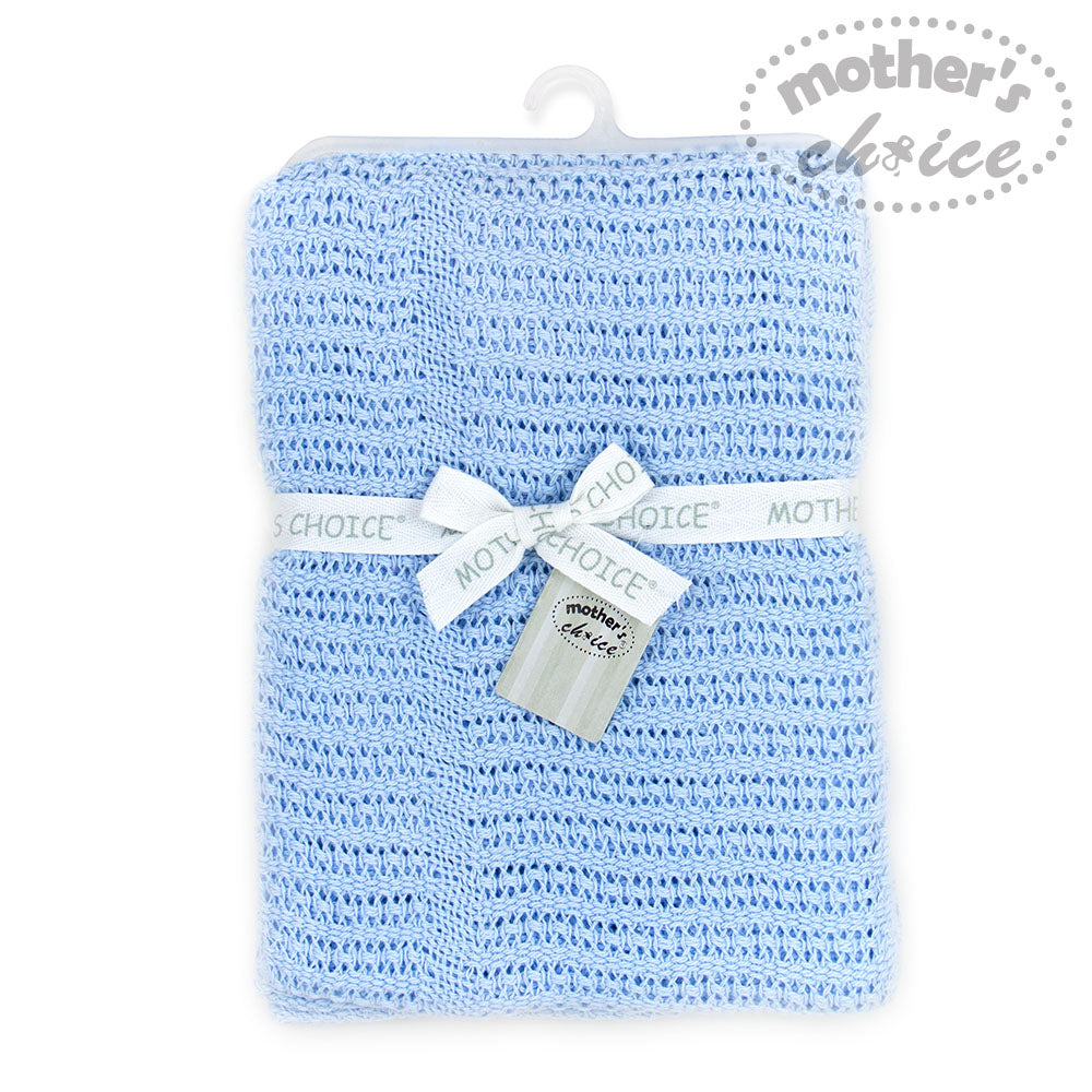 Mother's Choice Cellular Blanket - Blue